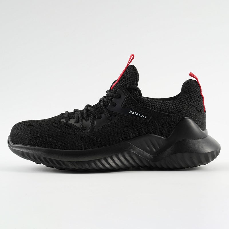 Lightweight, Wear-Resistant, Anti-Smash And Stab-Proof Safety Protective Soft-Soled Work Shoes Labor Protection Shoes Men'S Fly-Knit Breathable Protective Shoes - Image 5